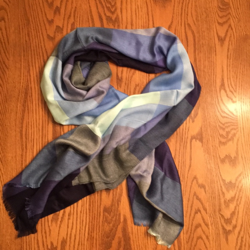 Scarf Blues/Purple Plaid